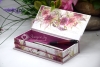 Stifte-Schachtel mit Klappdeckel ca. 21x10x4cm | Blumenkranz floral | brombeere | Art. Nr. 97040310